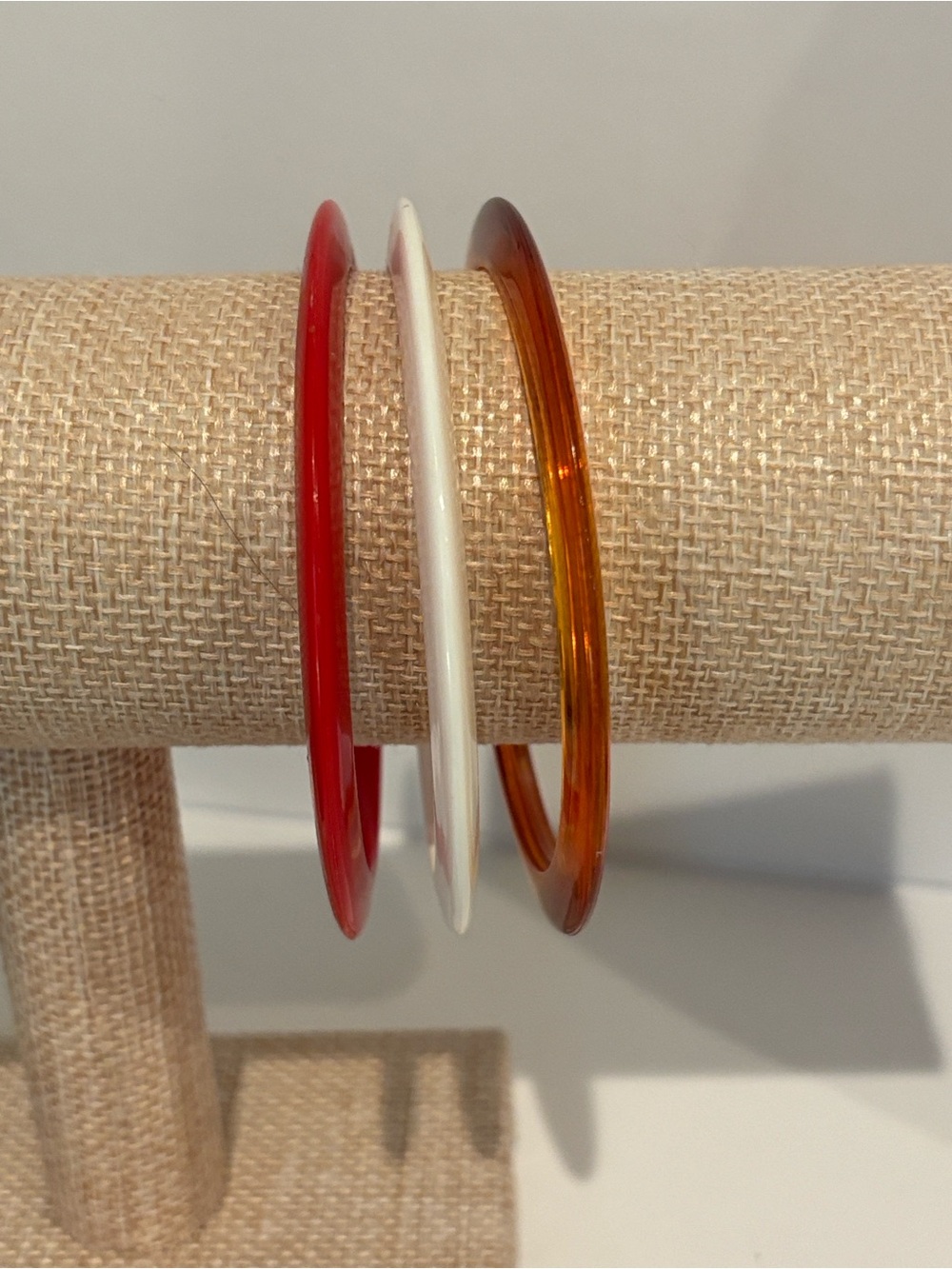 Vintage Plastic Stacking Bangle Bracelets